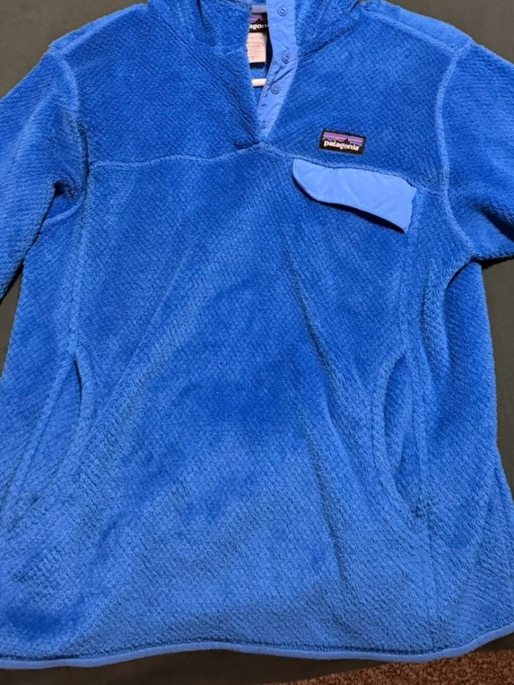 Womens Size Medium Hooded Cobalt Blue Patagonia